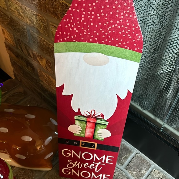 NEW! Modern Farmhouse Large Wood Christmas Holiday Gnome Porch Greeter Leaner - Picture 4 of 6
